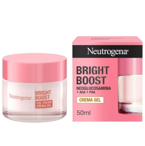 Neutrogena Bright Boost Crema Gel - Crema viso illuminante per prime rughe - 50 ml