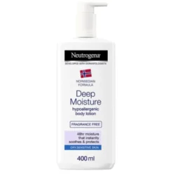 Neutrogena Deep Moisture Fluida senza profumo - Crema corpo per pelle secca e sensibile - 400 ml