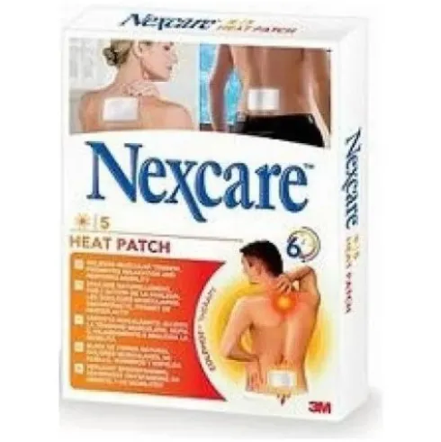 Nexcare Heat Patch Cerotti Riscaldanti per Collo Spalle Schiena 5 Pezzi