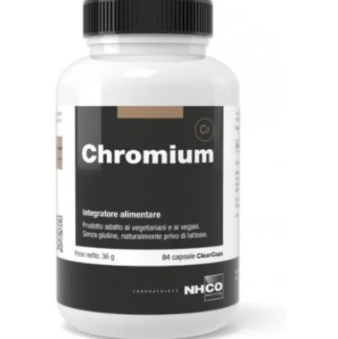 Nhco Chromium Integratore Metabolismo Glucosio Vegetariano 84 Capsule