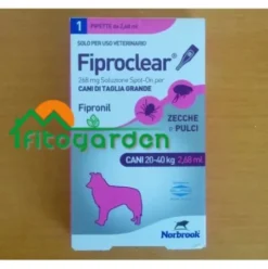 Norbrook Fiproclear Spot-On 1 Pipetta 134mg Cani: Trattamento Pulci e Zecche