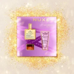 Nuxe Cofanetto di Natale 2025 Gli iconici - Olio prodigioso 50 ml + Shampoo 50 ml + Balsamo labbra al miele 15 g