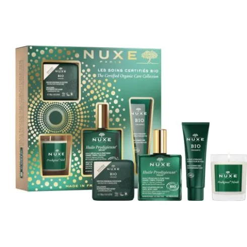 Nuxe Cofanetto di Natale Neroli Bio - Olio prodigioso Neroli + Fluido correttore idratante + Sapone delicato + Candela per ambienti