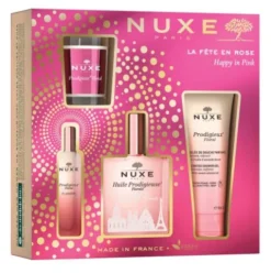 Nuxe Cofanetto di Natale Prodigieuse Florale Collection - Olio secco floreale + profumo + olio doccia + candela per ambienti