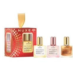 Nuxe Cofanetto di Natale Secret Santa - Olio prodigioso secco 10 ml + Olio prodigioso floreale 10 ml + Olio prodigioso oro 10 ml