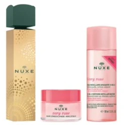 Nuxe Cofanetto Natale Cracker Very Rose - Acqua micellare lenitiva 100 ml + Balsamo labbra alla rosa 15 g