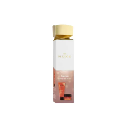 Nuxe Cofanetto Natale 2024 Cracker Reve de Miel - Gel Lavante Viso e Corpo 100 ml + Balsamo labbra al miele 15 g