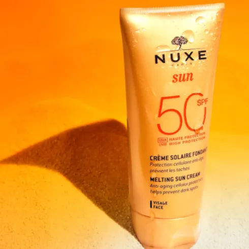 Nuxe Sun Crema Fondente Anti-Età SPF50 - Solare viso antimacchie - 50 ml