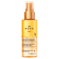 Nuxe Sun Olio Latte Solare per Capelli - Protegge i capelli dal sole, dal cloro e dal sale - 100 ml
