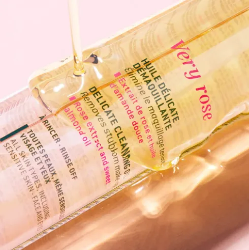 Nuxe Very Rose Olio Struccante Delicato - Struccante viso e occhi anche per trucco waterproof - 150 ml