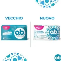 O.B. ProComfort Mini - Assorbenti interni per flusso leggero - 16 assorbenti