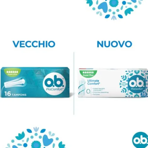O.B. ProComfort Super Plus - Assorbenti interni per flusso molto intenso - 16 assorbenti