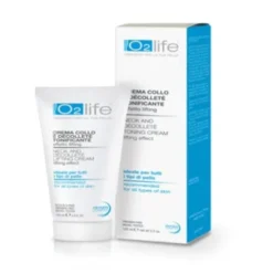 O2LIFE Crema Collo e Decolleté Antirughe Tonificante con Oxygen Complex 100ml