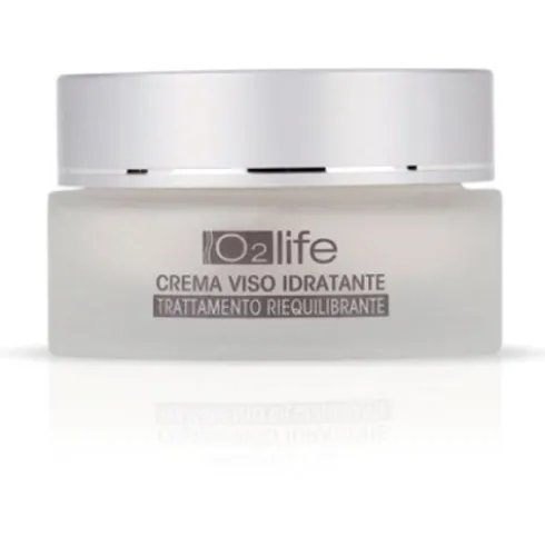 O2LIFE Crema Viso Idratante Pelli Sensibili con Ossigeno Attivo 50ml