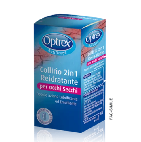 Optrex Actidrops 2 in 1 Collirio Reidratante per occhi secchi 10 ml