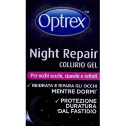 Optrex Night Repair Collirio Gel per occhi secchi stanchi irritati notte 10 ml