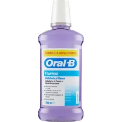 Oral-B Fluorinse Collutorio Anti Carie Menta con Fluoruro di Sodio 500ml
