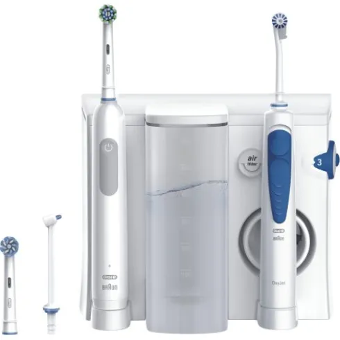 Oral-B Health Center Pro Series 1 Idropulsore con Spazzolino Elettrico Bianco/Blu