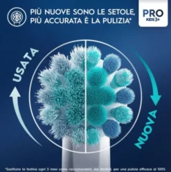 Oral-B Kids Frozen Spazzolino Elettrico Ricaricabile con 2 Testine e Adesivi