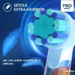 Oral-B Kids Frozen Spazzolino Elettrico Ricaricabile con 2 Testine e Adesivi