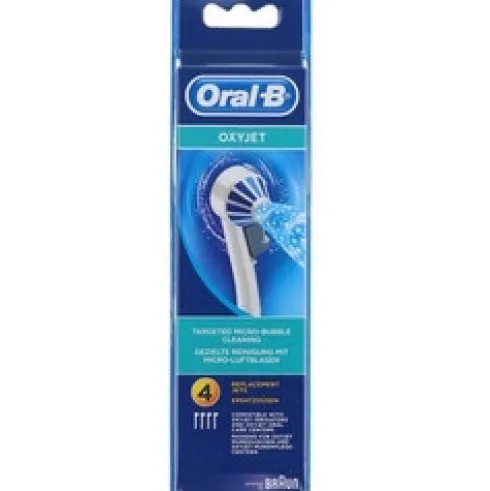 Oral-B Oxyjet Beccucci di Ricambio Per Idropulsore 4 Pezzi