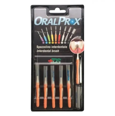 Oralprox Scovolini Interdentali Misura 4 Arancione - 6 Pezzi per Igiene Orale