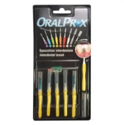 Oralprox Scovolino Interdentale Misura 3 Giallo per Igiene Orale - 6 Pezzi