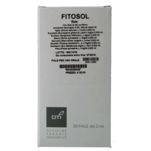 Oti Fitosol Fiale Fisiologiche per Aerosol Contro Tosse e Catarro 20 Fiale