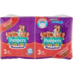 Pampers Progressi Mutandino Midi Taglia 3 (6-11kg) 42 Pannolini