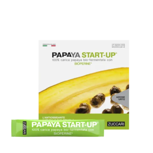 Papaya Start-Up - Integratore alimentare antiossidante ed energizzante - 10 bustine orosolubili