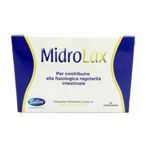 Pasquali Midrolax Integratore per Stitichezza Regolarità Intestinale 24 Compresse