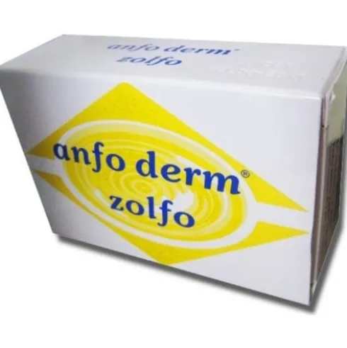 Perfarma Anfo Derm Zolfo Sapone per Pelle Grassa per Pulizia Quotidiana 100 g