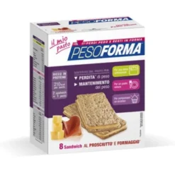 Pesoforma Sandwich Prosciutto e Formaggio Sostitutivo Pasto 8 Pezzi