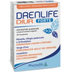 Pharmalife Research Drenlife Diur Forte Integratore Drenante Drenaggio Liquid 30 Compresse