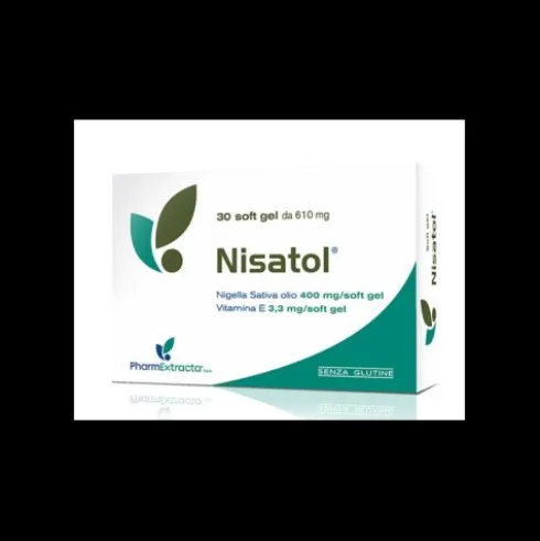 PharmExtracta Nisatol Integratore Alimentare per Benessere con Vitamina E 30 Soft Gel