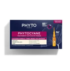 Phytocyane Fiale Anticaduta Temporanea Donna - Trattamento per la caduta stagionale dei capelli - 12 fiale - 1 mese di trattamento