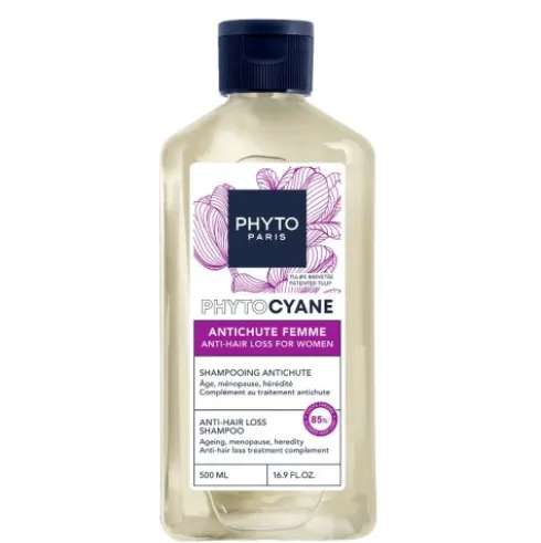 Phytocyane Intensive+ Shampoo Donna Anticaduta - Shampoo contro la caduta progressiva dei capelli - 500 ml