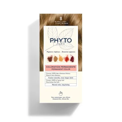 Phyto Phytocolor Colorazione Permanente Tinta Numero 8 - Tinta capelli colore biondo chiaro
