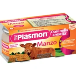 Plasmon Omogeneizzato Manzo 120g, 2 Pezzi