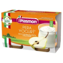 Plasmon Omogeneizzato Yogurt e Pera Merenda per Bambini 2 x 120g