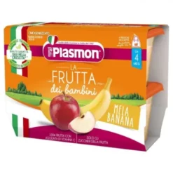 Plasmon Sapori di Natura Omogeneizzato Mela e Banana dal 4° Mese - 4x100g