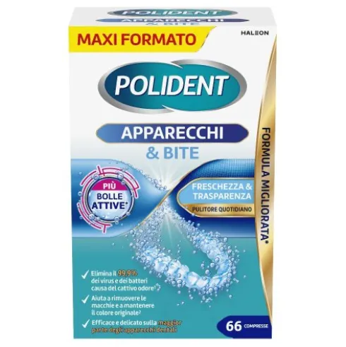 Polident Apparecchi&bite 66cpr