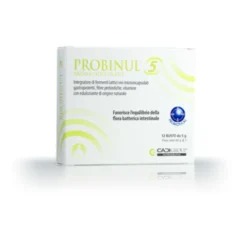 Probinul 5 Aroma Cioccolato - Integratore per l'equilibrio della flora batterica intestinale - 12 buste