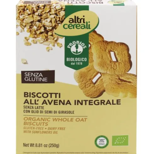 Probios Biscotti Altri Cereali Avena Integrale Senza Glutine 250g