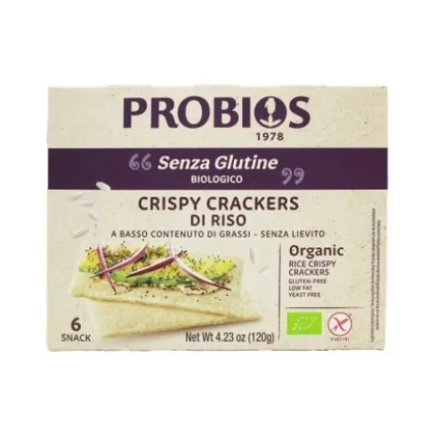 Probios Crispy Crackers di Riso Senza Glutine Biologici 6pz