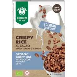 Probios Crispy Rice al Cacao Senza Glutine Cereali per la Colazione 375g