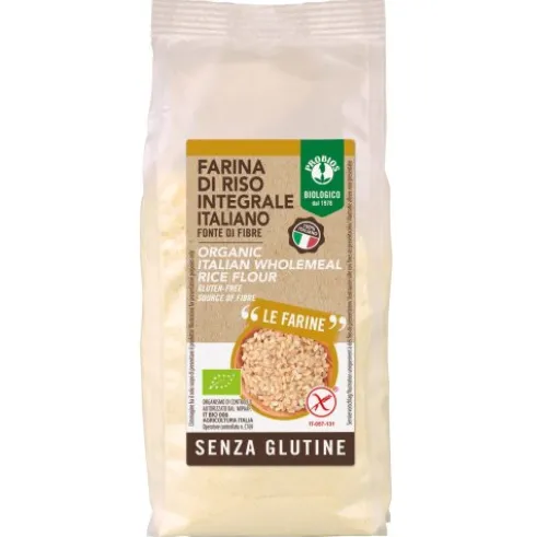 Probios Farina di Riso Integrale Senza Glutine Fonte di Fibre 375g