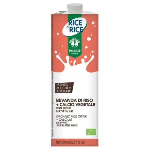 Probios R&R Bevanda di Riso con Calcio Senza Glutine 1L Vegetale