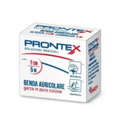 Prontex Benda Auricolare Garza Idrofila per Medicazione 1 cm