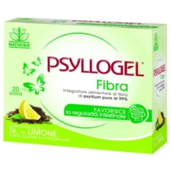 Psyllogel Fibra - Integratore per la regolarità intestinale - Gusto Tè al Limone - 20 bustine
